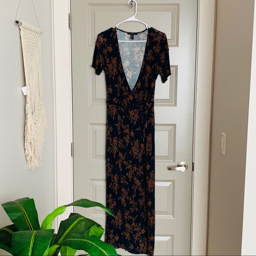 Floral Wrap Around Maxi Dress